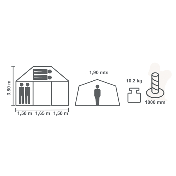 Carpa Igloo Andina 6 Personas - Imagen 4