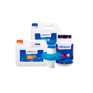 Kit alguicida + clarificador 5lts + pastillas multi acción 5kg + boya