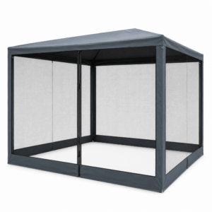 Gazebo poliéster caño 3x3 c/mosquitero