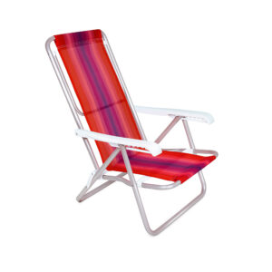 Sillón aluminio rayado | 8 posiciones